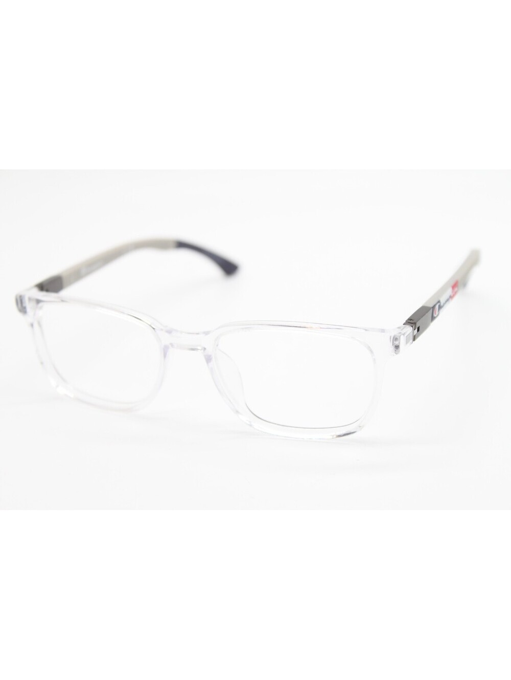 NEW CHAMPION BUZZ-A C02 CRYSTAL GREY BLUE AUTHENTIC EYEGLASSES 48-16